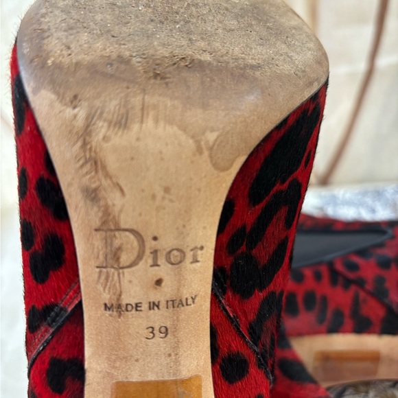 🆕 Dior CD Logo Leopard print Ankle Boots👢 - Picture 9 of 10